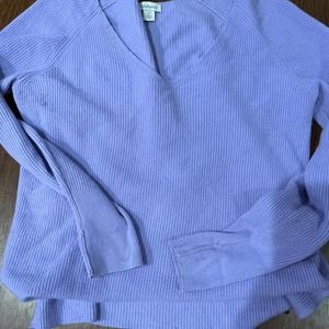 Cashmere periwinkle small Sundance sweater vneck